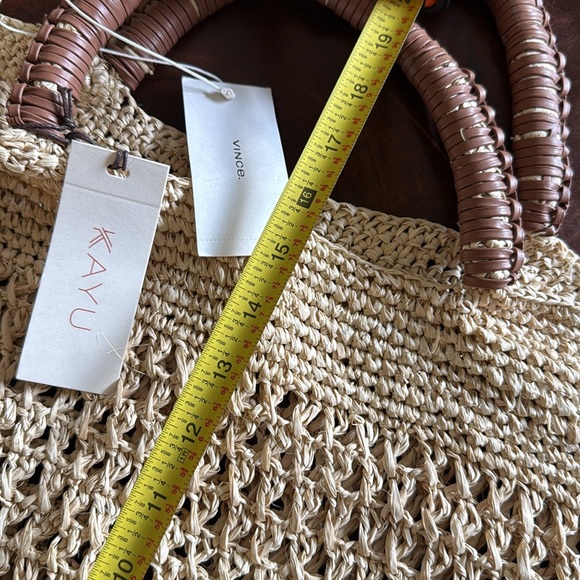Tan Woven Tote/beach bag - Picture 7 of 9